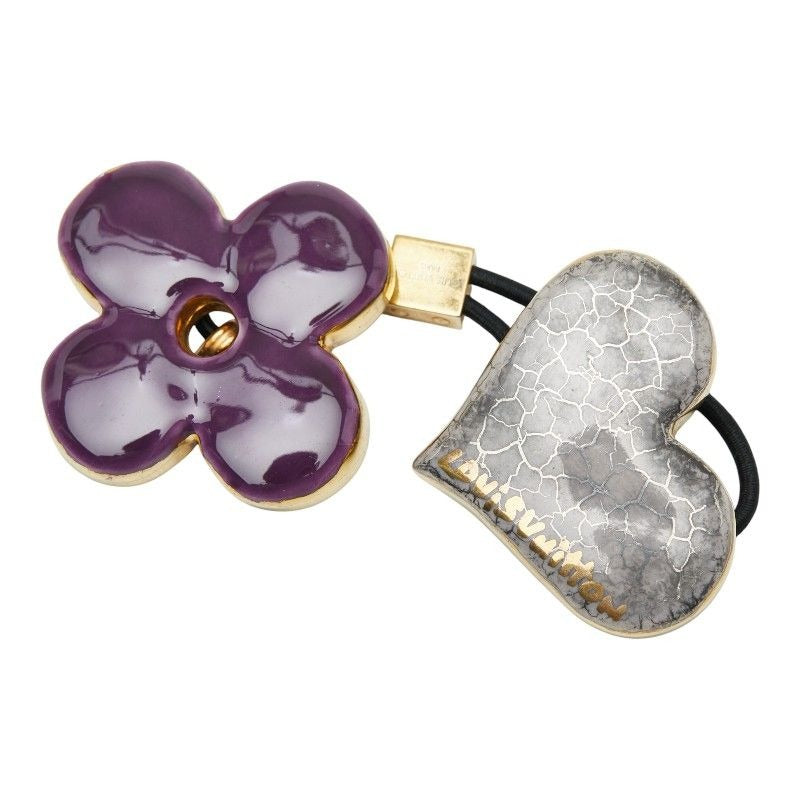 Louis Vuitton Hair Accessory Tie Gold Purple Silver Plated