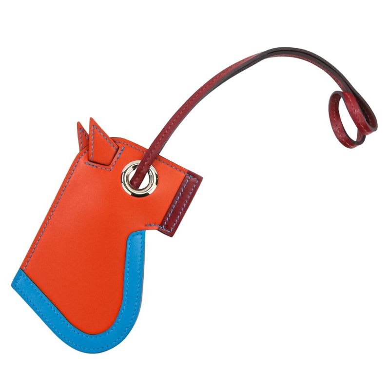Hermes Kamayu Bag Charm Key Ring Clochette Orange