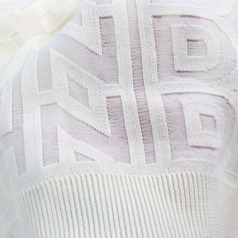 Fendi X MARC Jacobs Fendi X MARC Jacobs 22SS Fzx131 Wool Logo Crew Neck Mesh