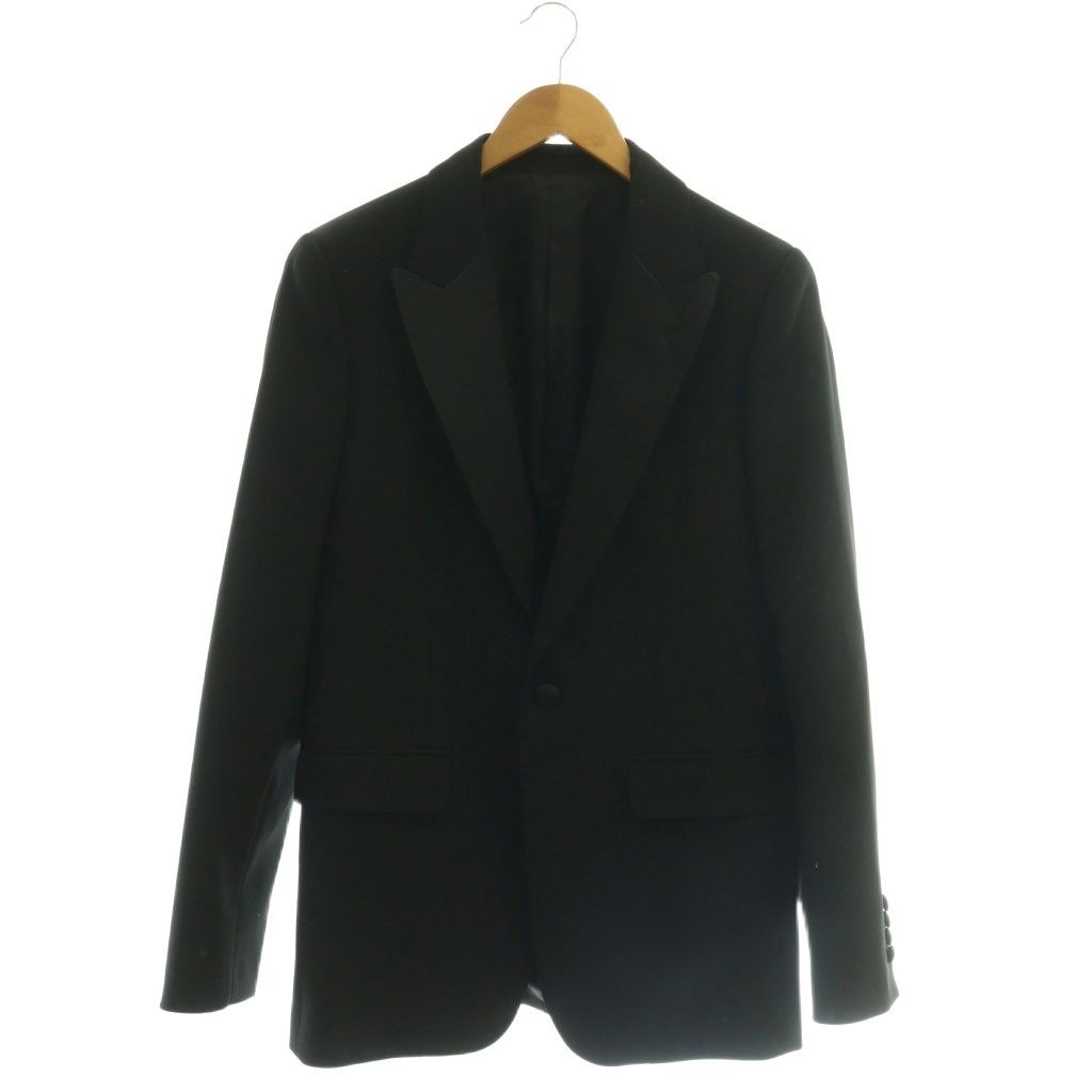 Celine Classic Tax Jacket Tailored Wool 46 Black NR AD