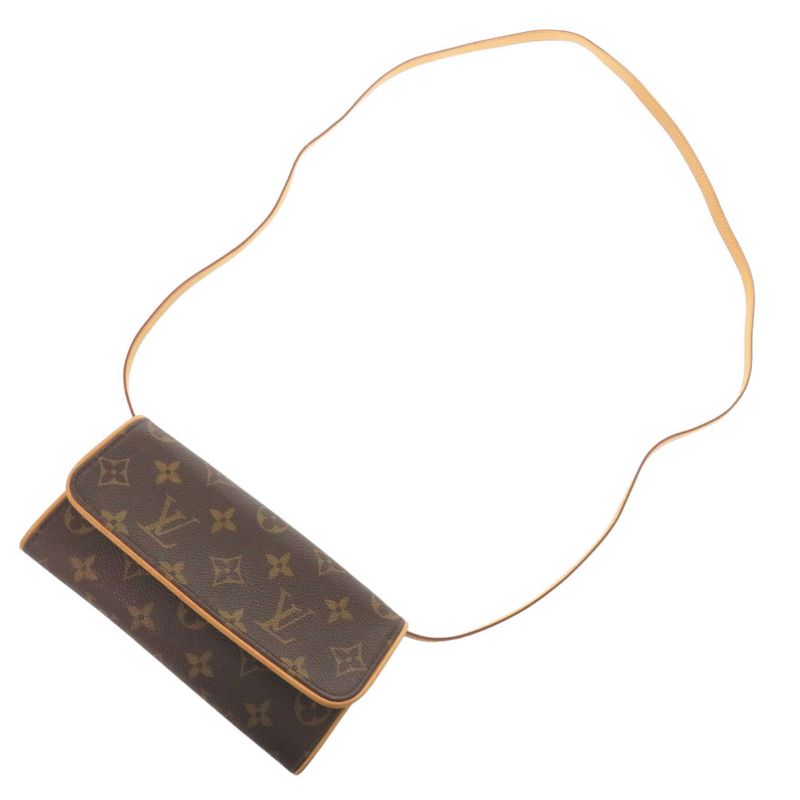 Louis Vuitton Pochette Twin PM Monogram M51854 Shoulder Bag LV 0088 Louis