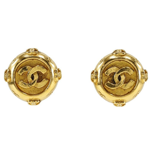 Chanel Coco Mark Vintage Gold Plated Ladies 20.7g Earring