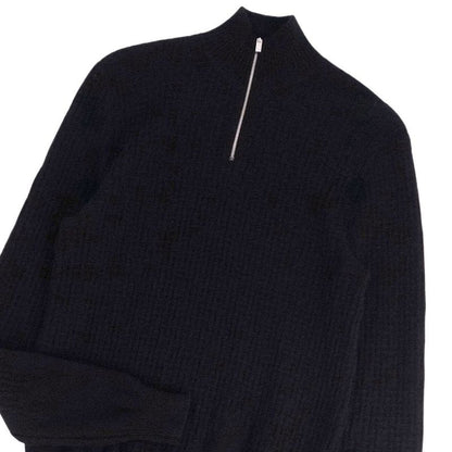 Hermes Knit Half-zip Sweater Long Sleeve Long