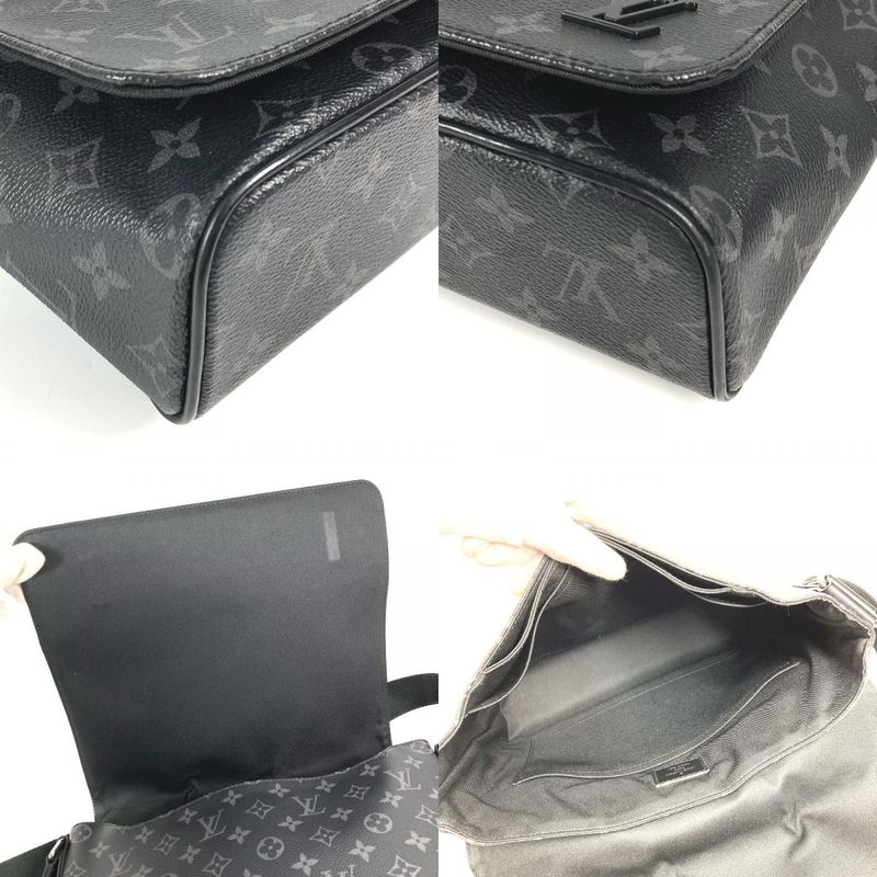 Louis Vuitton Shoulder Bag District PM NV3 M46255 Monogram Eclipse Canvas Black