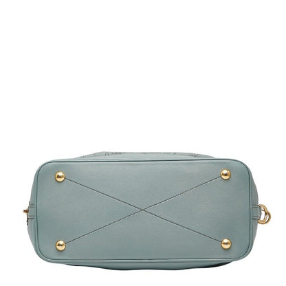 Louis Vuitton Monogram Mahina Stella PM Handbag Shoulder Bag 2WAY M93176 Blue