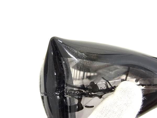 Chanel Coco Mark PVC Pouch Multi Case Small Bag Ladies Black At7379