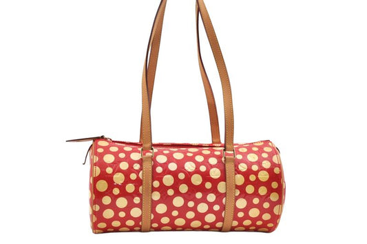Louis Vuitton Vernis Dot Infinity Papillon Yayoi Kusama Handbag Red LV L2762