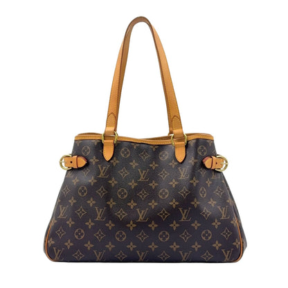 Louis Vuitton Batignolles Oriental Monogram Leather Brown Tote Gold