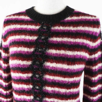 CHANEL P75766 With Coco Mark Plate Coco Mark Chain Striped Pattern Long Sleeve