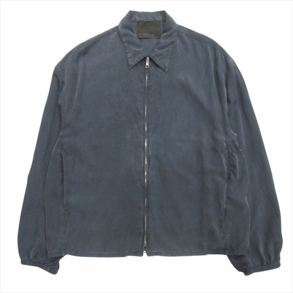 Prada Triangle Patch Silk Jacket Raf Simons Era M Navy