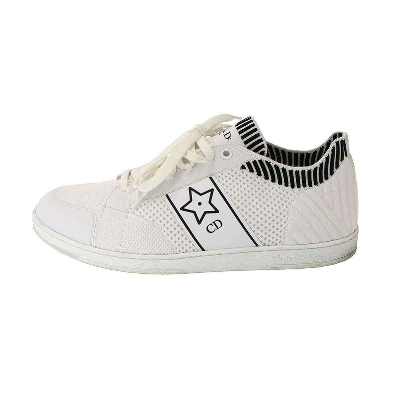 Christian Dior Star Technical Mesh Sneakers White 40