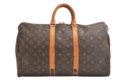 Louis Vuitton Monogram Keepall 45 Travel Boston Bag M41428 LV 3219n
