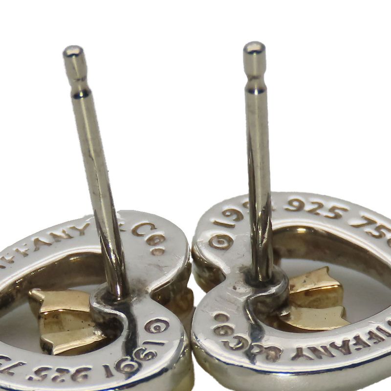 Tiffany & Co Earrings Silver 925 18K Yellow Gold Approx 3.3g Silver Yellow Gold