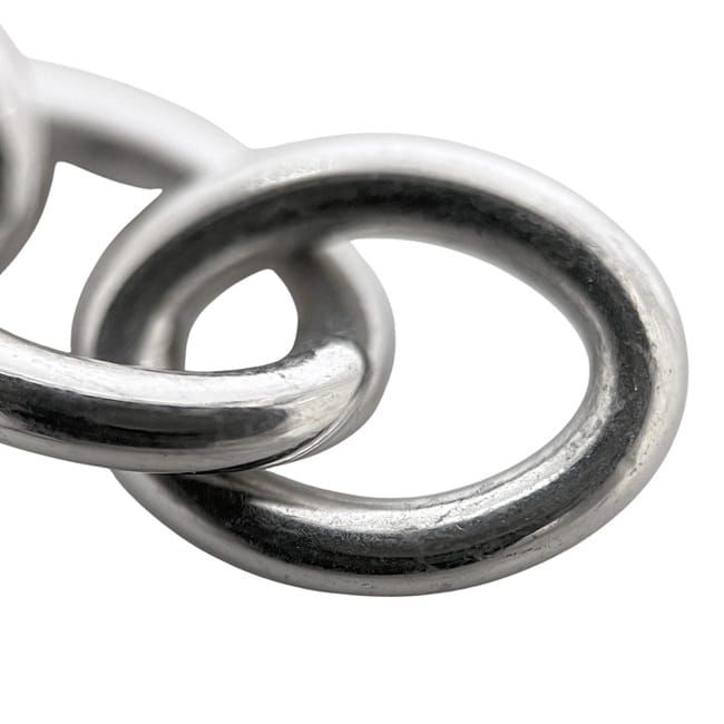 Gucci Necklace 5charm Silver Polished Excellent Condition Ag 925