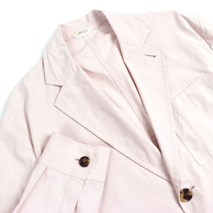 Hermes 23SS 100% Cotton Pocket Design Single Tailored Jacket Light Pink 48 Made