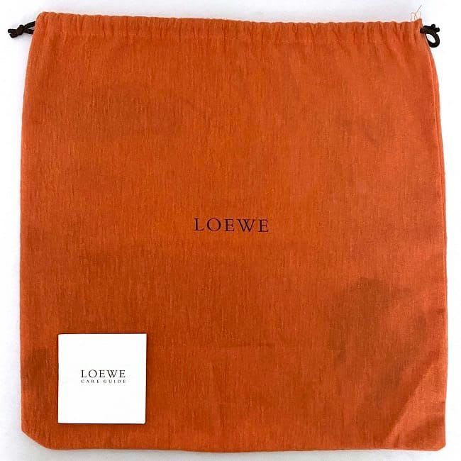 Loewe Shoulder Bag Gray Brown Anagram with Pouch