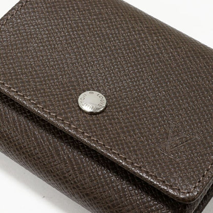 Louis Vuitton Coin Case Compact Wallet Taiga Grizzly Portmonnais Sergei M32568