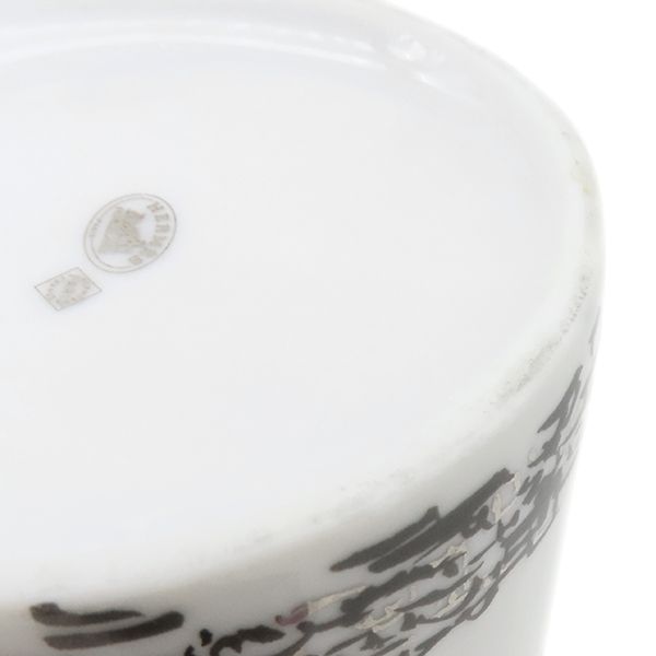 Hermes Tableware 1999 Mug Ceramic White Porcelain