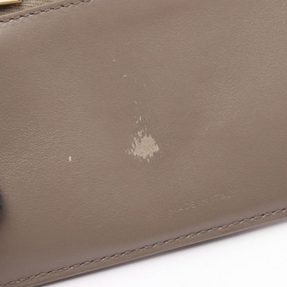 Celine Bifold Wallet Strap Gray Leather — view 10