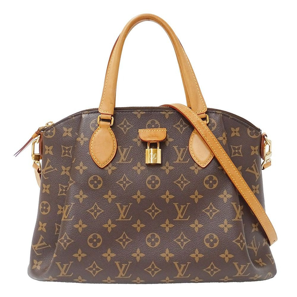 Louis Vuitton 2-Way Shoulder Bag Monogram Canvas Rivoli Mm Brown Handheld