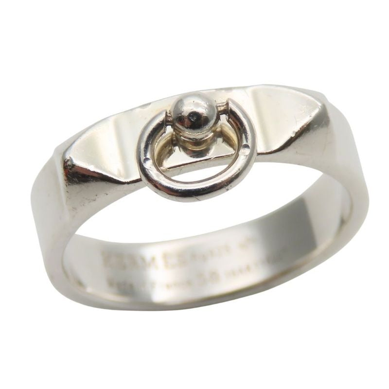 Hermes Ring Collier De Chien PM 58 Silver 925 Approx 5.0 g Studs