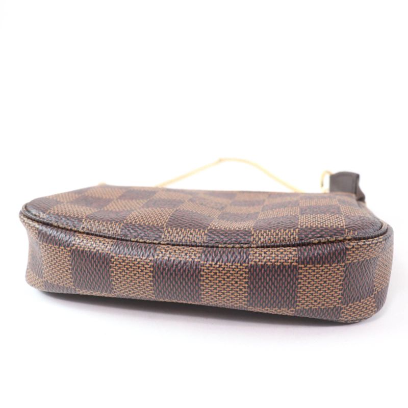 Louis Vuitton N58009 Mini Pochette - Accessoire Damier Ebène Brown Made In