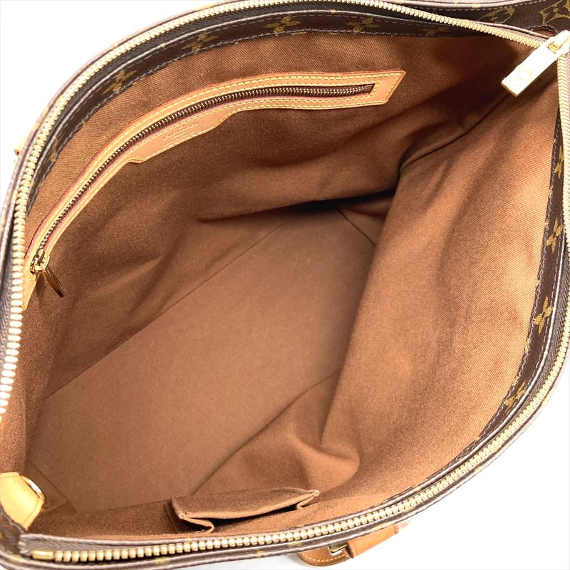 Louis Vuitton Cabas Mezzo Shoulder Bag Monogram Canvas M51151 Brown Gold