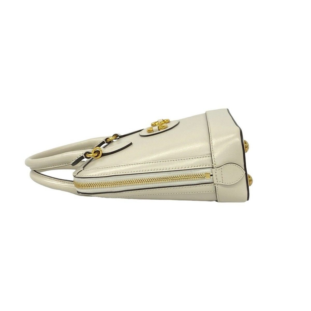Gucci Horsebit Leather 2-Way Shoulder Bag Ivory — view 5