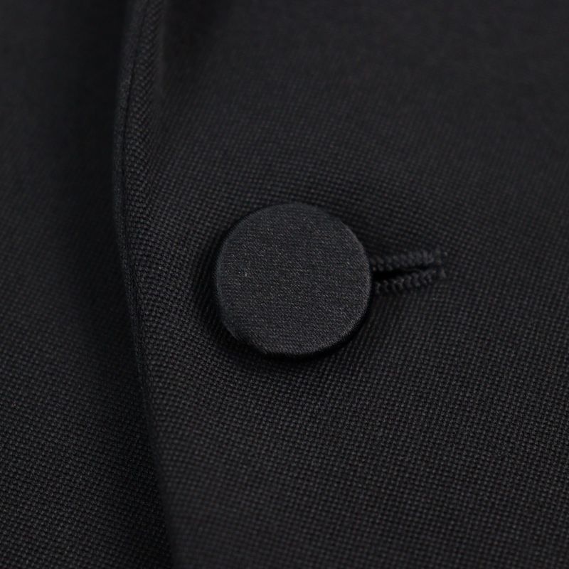 Saint Laurent Paris 2014 326807 100% Wool Eddy Period Peaked Lapel Walnut