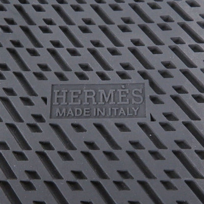 Hermes Lennox Collier de Chien Lace Up High Cut Sneakers Leather Shoes Black 40 — view 10
