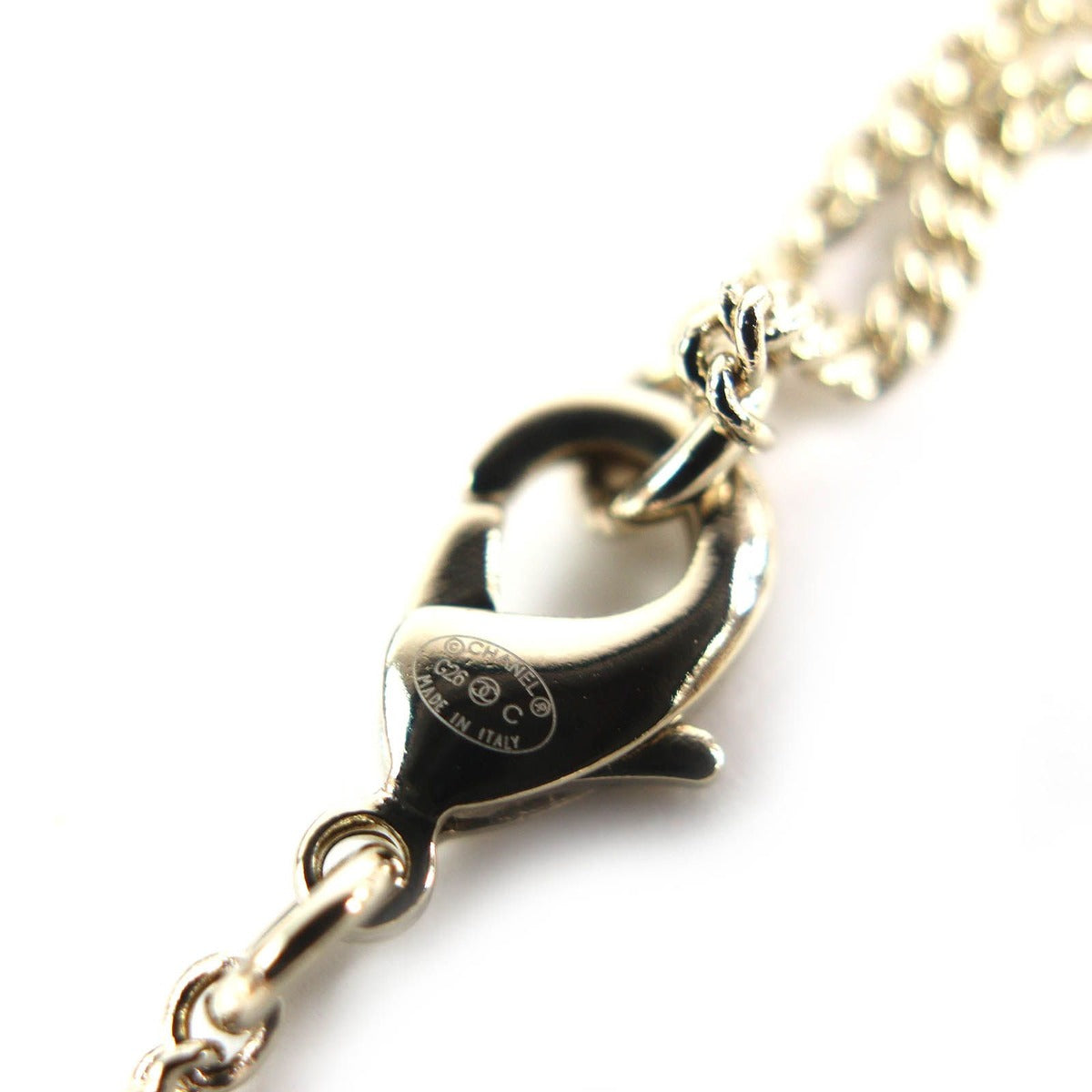 Chanel by Bambi CC Logo Rhinestone Faux Pearl Necklace — view 8