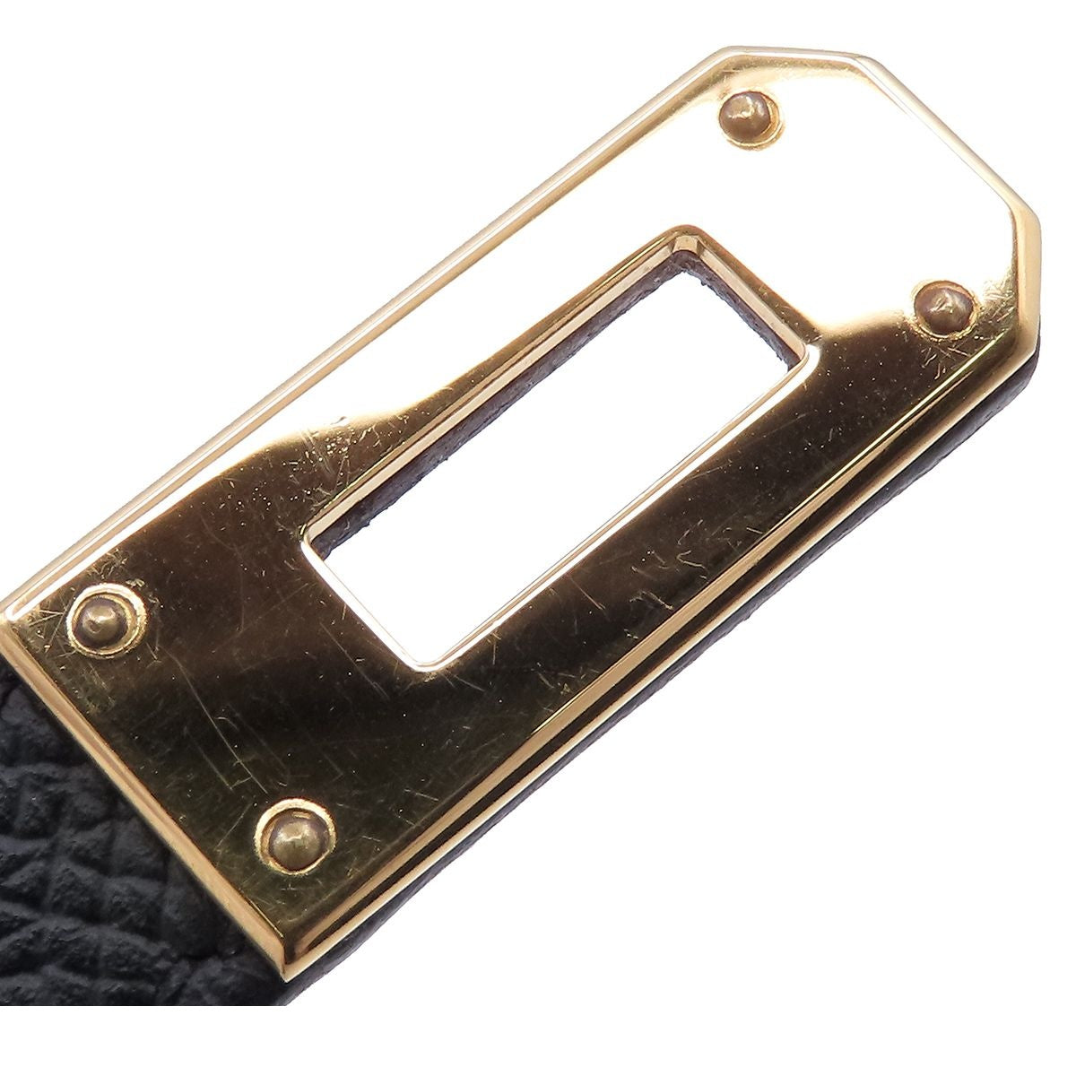 Hermes Kelly Wallet Black Gold Epsom Bifold — view 4