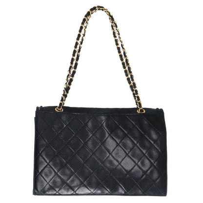 Chanel Lambskin Full Flap Chain Handbag Women