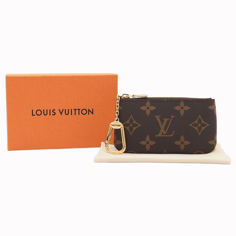 Louis Vuitton Pochette Cles Monogram Canvas Card Key Case Key Case Coin Case