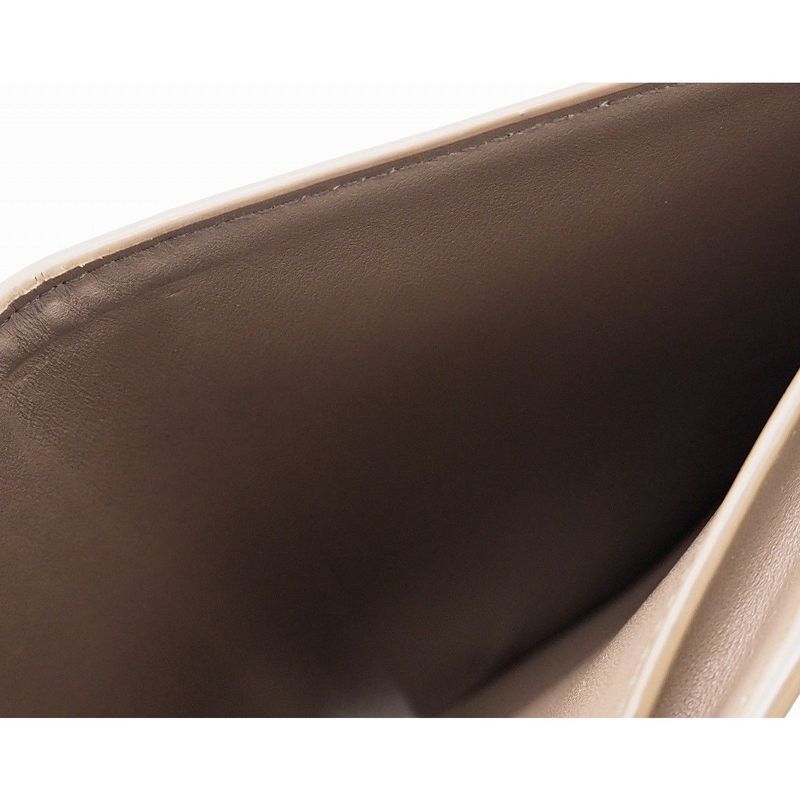 Celine Medium Strap Wallet Calfskin Pebble Glaze Mineral Blue Bicolor Wallet