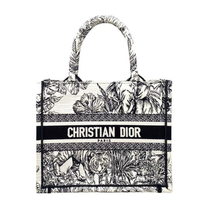 Christian Dior Handbag Book Tote Small M1265zeup Flower Animal Embroidery