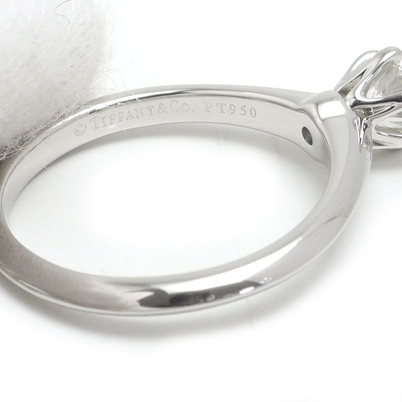 Tiffany & Co Solitaire Ring Approx 11.5 Pt950 0.39ct 1 Grain