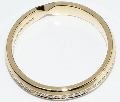 Tiffany & Co Ring 18K Yellow Gold With 012 Ct Diamond Nesting Narrow Band Ring