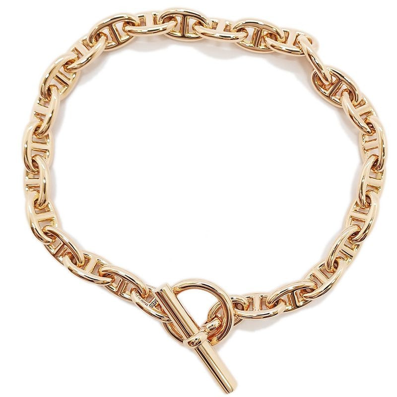 Hermes Chaine D'ancre T PM 750 PG Bracelet 26 Frames Pink Gold 16 cm