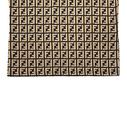 Fendi Zucca Pattern Polyester Spandex Short Sleeve Top XS Equivalen — view 4