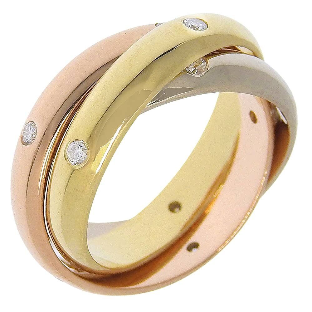 Cartier Trinity Diamond 18k Gold Ring