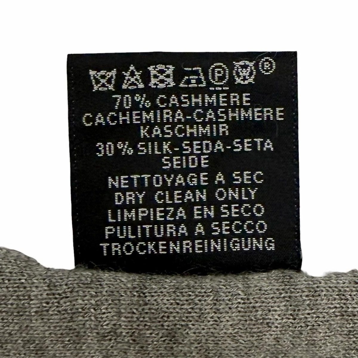 Hermes Allertour Cashmere Silk Chaine D'ancre H Logo Reversible Scarf Gold Gray — view 10