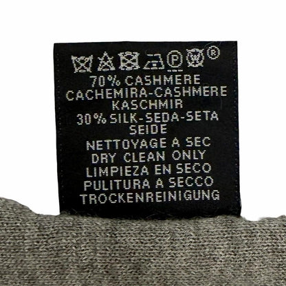 Hermes Allertour Cashmere Silk Chaine D'ancre H Logo Reversible Scarf Gold Gray — view 10
