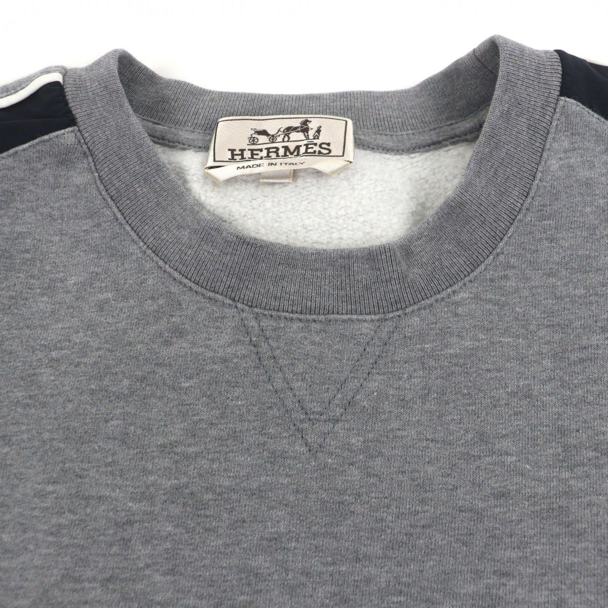 Hermes Run Cotton Crew Neck Brushed Lining Trainer Pullover Sweater — view 2