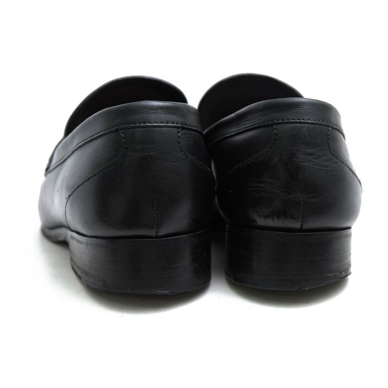 Gucci Coin Loafers Penny Shoes Men Leather Black GG — view 4