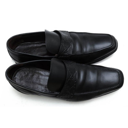 Gucci Coin Loafers Penny Shoes Men Leather Black GG — view 5