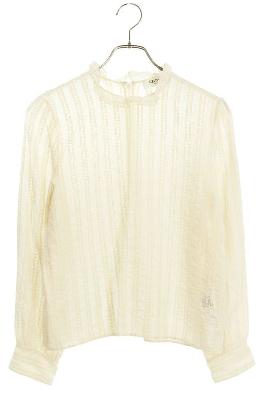 Celine 25SS Rb00i0661 Cropped Blouse Women 36