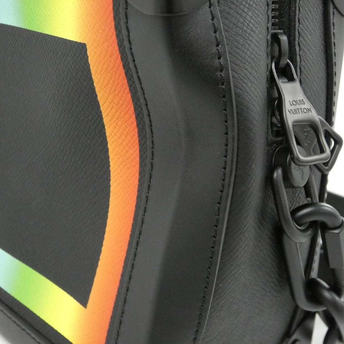 Louis Vuitton Taiga Rainbow Color Soft Trunk Shoulder Bag — view 7