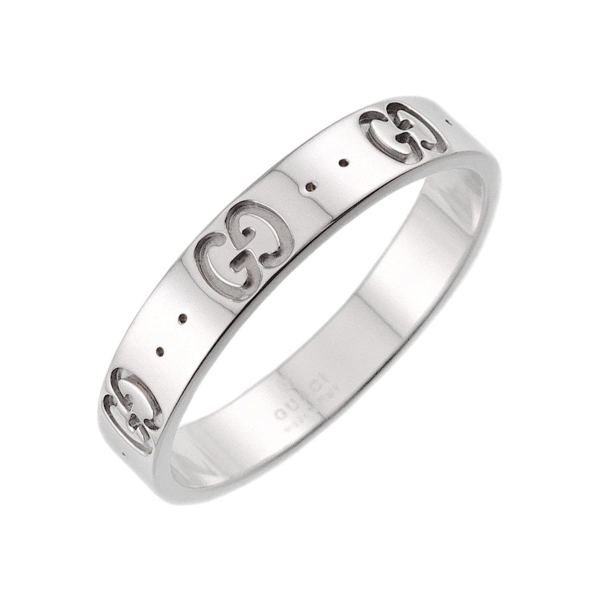 Gucci Icon Ring 18k WG White Gold 750