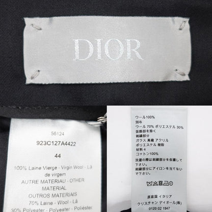 Dior BEE Embroidery Pants Bi-trousers 923c127a4422 Black Bee Zip